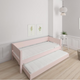 Liv pull-out bed - out bed - 90*200cm - Light rose - 24
