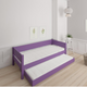 Liv pull-out bed - out bed - 90*200cm - Purple - 31