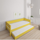 Liv pull-out bed - out bed - 90*200cm - Curry yellow - 43