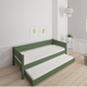Liv pull-out bed - out bed - 90*200cm - Dark green - 53