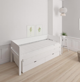 Luna pull-out bed with drawers - out bed with drawers - 90*200cm - Snow white - 11