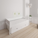 Luna pull-out bed with drawers - out bed with drawers - 90*200cm - Snow white - 11