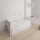 Luna pull-out bed with drawers - out bed with drawers - 90*200cm - White - 1