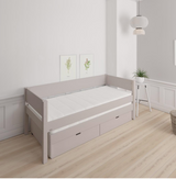 Luna pull-out bed with drawers - out bed with drawers - 90*200cm - Silver - 23