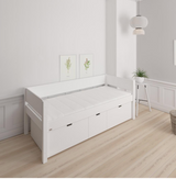 Nanna children's bed with high drawers - 90*200cm - Snow white - 11