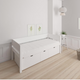 Nanna children's bed with high drawers - 90*200cm - Snow white - 11