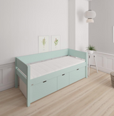 Nanna children's bed with high drawers - 90*160cm - Azur mint - 22