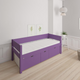 Nanna children's bed with high drawers - 90*160cm - Purple - 31