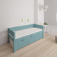 Nanna children's bed with high drawers - 90*200cm - Petroleum - 40
