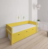 Nanna children's bed with high drawers - 90*200cm - Curry yellow - 43