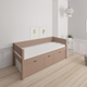 Nanna children's bed with high drawers - 90*160cm - Café Latte - 55