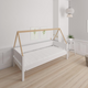 Saga children's bed with beech bed frame - 90*160cm - White - 1