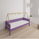 Saga children's bed with beech bed frame - 90*160cm - Purple - 31