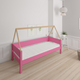 Saga children's bed with beech bed frame - 90*160cm - Pink - 32