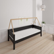 Saga children's bed with beech bed frame - 90*200cm - Black - 39
