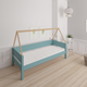 Saga children's bed with beech bed frame - 90*200cm - Petroleum - 40