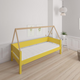 Saga children's bed with beech bed frame - 90*160cm - Curry yellow - 43