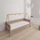 Saga children's bed with beech bed frame - 90*160cm - Café latte - 55