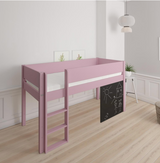 Dea half-height children's bed with chalkboard - 90*160cm - Dusty rose - 25