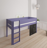 Dea half-height children's bed with chalkboard - 90*200cm - Light purple - 26