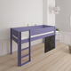 Dea half-height children's bed with chalkboard - 90*200cm - Light purple - 26