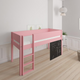 Dea half-height children's bed with chalkboard - 90*200cm - Rose - 30