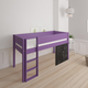 Dea half-height children's bed with chalkboard - 90*200cm - Purple - 31