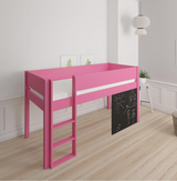 Dea half-height children's bed with chalkboard - 90*200cm - Pink - 32