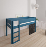 Dea half-height children's bed with chalkboard - 90*200cm - Aqua blue - 41