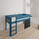 Dea half-height children's bed with chalkboard - 90*160cm - Aqua blue - 41