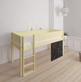 Dea half-height children's bed with chalkboard - 90*160cm - Sunny yellow - 44