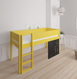 Dea half-height children's bed with chalkboard - 90*200cm - Curry yellow - 43