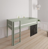 Dea half-height children's bed with chalkboard - 90*160cm - Light green - 54