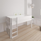 Sol half-height children's bed with ballboard - height children's bed with ballboard - 90*160cm - Snow white - 11