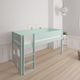 Sol half-height children's bed with ballboard - height children's bed with ballboard - 90*200cm - Azur mint - 22