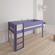 Sol half-height children's bed with ballboard - height children's bed with ballboard - 90*160cm - Light purple - 26