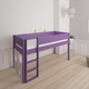 Sol half-height children's bed with ballboard - height children's bed with ballboard - 90*200cm - Purple - 31