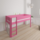 Sol half-height children's bed with ballboard - height children's bed with ballboard - 90*200cm - Pink - 32