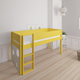 Sol half-height children's bed with ballboard - height children's bed with ballboard - 90*160cm - Curry yellow - 43