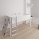 Borr half-height children's bed with climbing wall - height bed with climbing wall - 90*160cm - White - 1