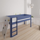 Borr half-height children's bed with climbing wall - height bed with climbing wall - 90*160cm - Denim blue - 21