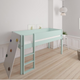 Borr half-height children's bed with climbing wall - height bed with climbing wall - 90*200cm - Azur mint - 22