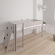 Borr half-height children's bed with climbing wall - height bed with climbing wall - 90*160cm - Silver - 23