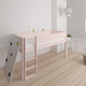 Borr half-height children's bed with climbing wall - height bed with climbing wall - 90*160cm - Light rose - 24