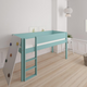Borr half-height children's bed with climbing wall - height bed with climbing wall - 90*200cm - Mint blue - 42