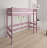 Gefion high bed for children - 90*160cm - Dusty rose - 25