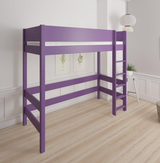 Gefion high bed for children - 90*160cm - Purple - 31