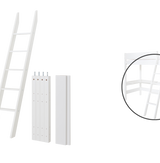 Bed ladder, slanted and 85 cm legs for high bed