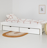 Wool children's bed with drawers - 90*160cm - Café latte - 55