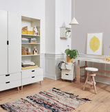 Adjustable desk with beech frame 